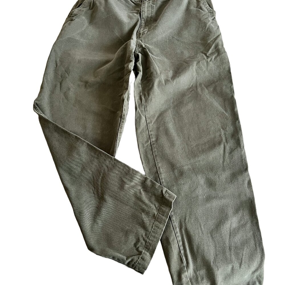 PCH Men's 36 Wide Leg Army Green Pants